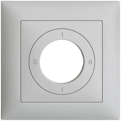 Kit frontale EDIZIOdue 0-1-0-1 88×88mm grigio chiaro, per interruttore a chiave 
