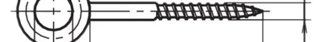 Vite per legno per altalena 10×100mm zincata 