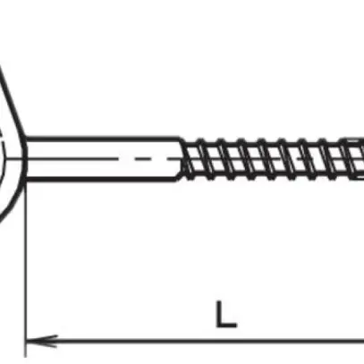Vite per legno per altalena 10×100mm zincata 