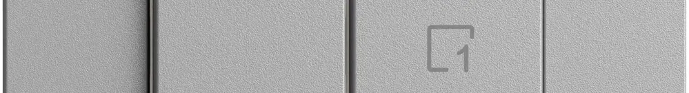 Commande pour interrupteur 1c scène/2t Edue Wiser silver 
