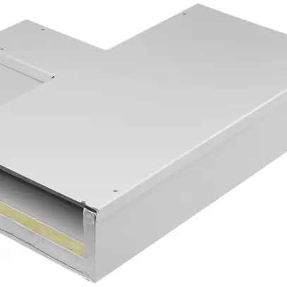 Raccord T tehalit FWK 3E 50×210mm à 50×60mm, blanc traffic 