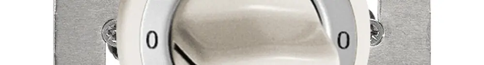 UP-Drehschalter FH 0/2P weiss mit Drehgriff 