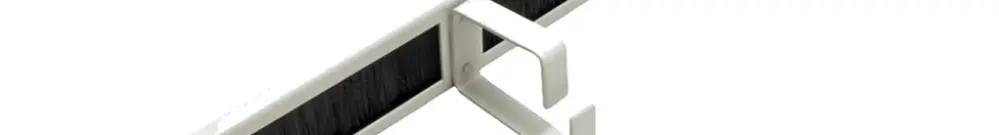 Étrier guide-câbles ROLINE 60×510×100mm métal 1UH bande à brosses gris 