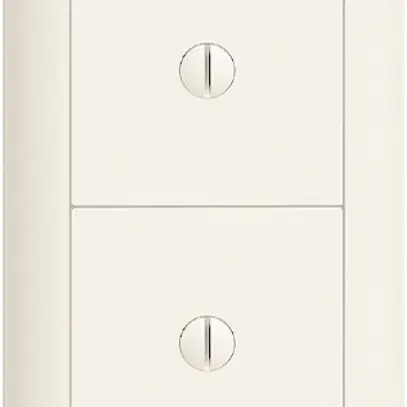 Combinazione INC EDIZIOdue 2×copertura cieca bianco 