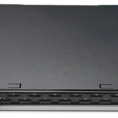 Breakoutbox 19" Dätwyler OV-SO 6×LCD/PC bleu OS2 décalé 1UH noir 