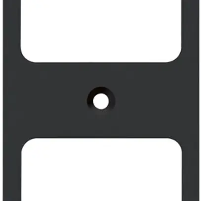 Plaque de fixation Hager FLF 3/5 2×1 aluminium anodisé no 