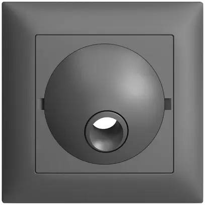 Kit frontal ENC EDIZIOdue gris foncé 88×88mm pour boîte de raccordement 