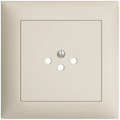 UP-Frontset EDIZIOdue crema 88×88mm 1×T12 