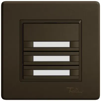 Poussoir universel ENC EDIZIO.liv UNI SNAPFIX® s.LED 3× comm.2T étiqu.br 