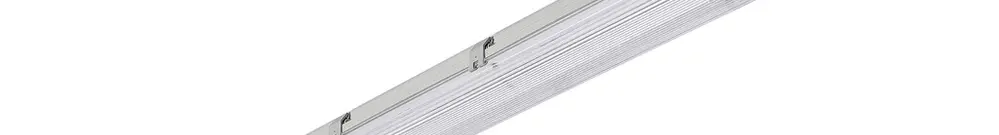 Luminaire pour locaux hum.Sylvania SYLPROOF G13 2×18W IP65 1580mm gris 