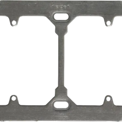 Placca di fissaggio I-I Hager orizz. 77×137mm per 2×FA6/M3/XLR 