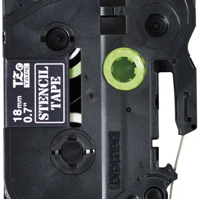 Cassette à ruban pochoir Brother STE-141 18mm×3m, noir 