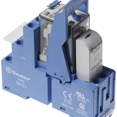 Relais couplage AMD Finder 58, 2C 10A/12VDC AgNi bornes à vis 