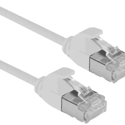 Câble patch RJ45 ROLINE slim, cat.6A (TIA) U/FTP, AWG32, LSZH gris, 1.5m 