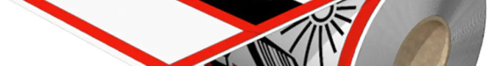 Autocollante di avvertimento WM THM PV 90/140 WFF FV 90×140mm incolla 