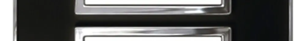 Intestazione INC Legrand Arteor 2×1, verticale, mirror black 