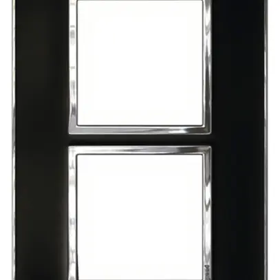 Intestazione INC Legrand Arteor 2×1, verticale, mirror black 