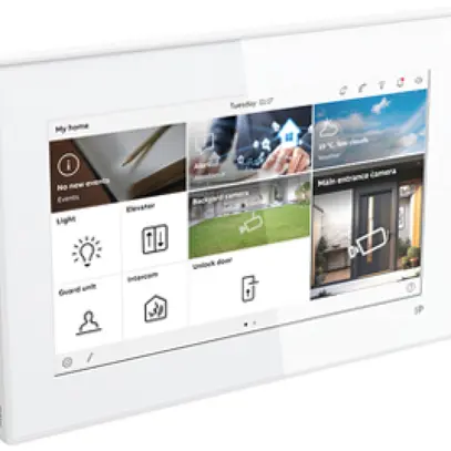 Stazione interna video ABB IP touch 7, LAN/WiFi, DC/PoE, SM/FM bianco 