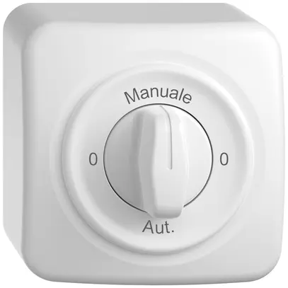 Interrupteur rotatif AP STANDARDdue SNAPFIX® manette 2/1L 0-Manuale-0-Auto bc 
