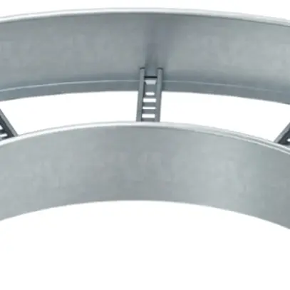 Coude 90° Bettermann 110×600mm en acier zingué à chaud par immersion 