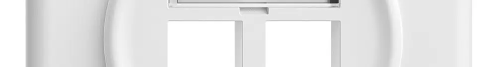 UP-Montageset Sdue, Geradeauslass für 2×Keystone weiss 