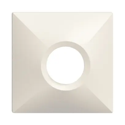 Capot frontal ang. EDIZIOdue blanc, pour détecteur de mouv.PIRI 360° 