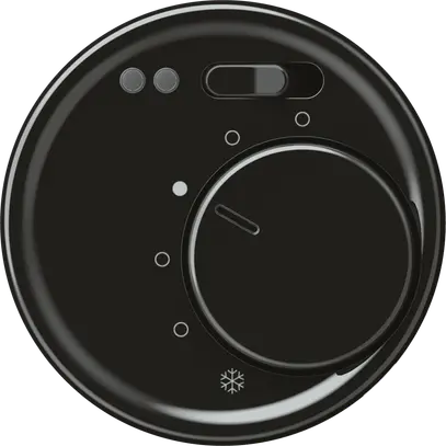 Termostato ambiente origin riscaldamento pavimento 230VAC 5…30°C 10A nero 