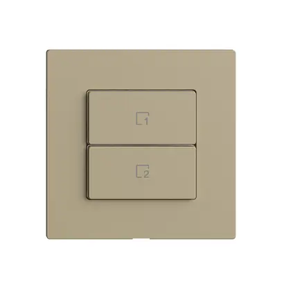 Comando per pulsante scena 2 scene vert./2T Edue Wiser sand 