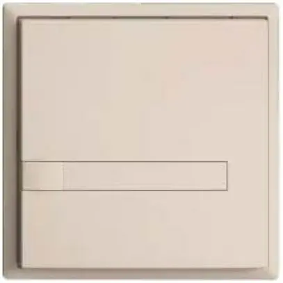 Pulsante KNX RGB EDUE, 250mW, s.LED, c.inserto carta, 1×pulsante, 1×tasto, crema 