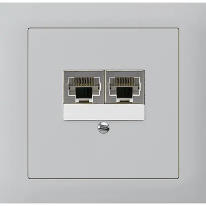 Boîte INC kallysto 2×RJ45s gris clair parallèle 