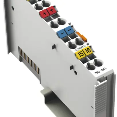 Module de sortie numérique AMD WAGO 4-canal, 0.5A 24VDC, gris clair 