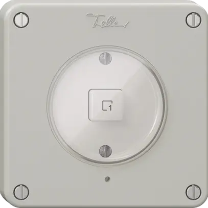 Pulsante scena 1 scena/1T NEVO Wiser N.CO grigio chiaro 