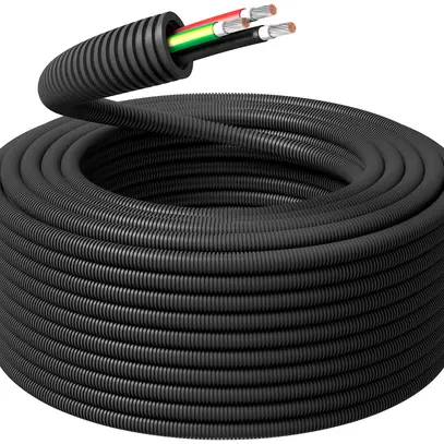 Tubo d'installazione precablato KRFWG PM xFlexWire M20 3×4mm² ne/ro/ve-gi 100m 