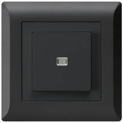 Pulsante luminoso INC kallysto.line A-R/2P nero 