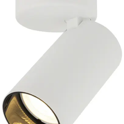 Plafonnier/applique SLV KAMI GU10 1×0…10W 114×70mm blanc/noir 