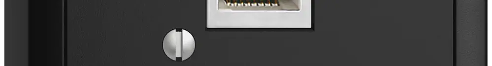 Scatola AP 1×RJ45/s 8P EDIZIOdue nero R&M swissline 