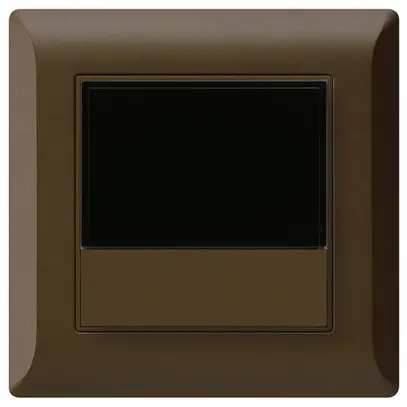 Termostato ambiente INC kallysto.line KNX s/e-link con tasto marrone 