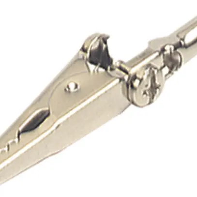 Morsetto coccodrillo AGS 20 4mm sistema, ni, brasare/bul. 