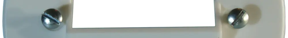 Disco frontale 58/2×RJ45 bianco 