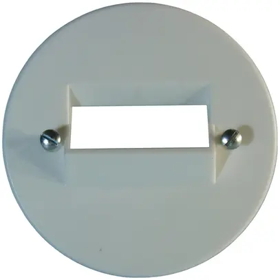Disco frontale 58/2×RJ45 bianco 