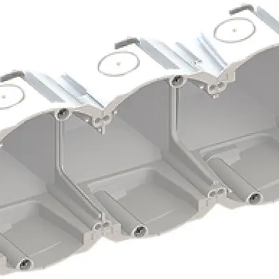 Boîte pour paroi creuse AGRO 3×1 Quickbox H1 Ø83mm sans halogène blanc 