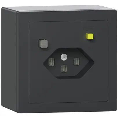 Prise FI AP SIDUS T23 30mA anthracite 