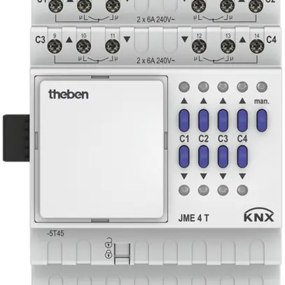 REG-Jalousieaktor KNX Theben JME Mix II Erweiterung 4-fach 