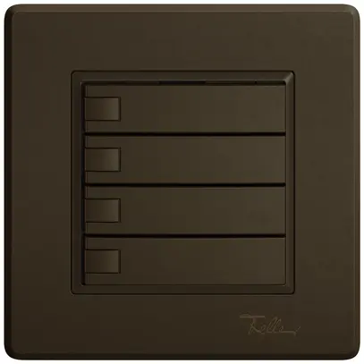 Pulsante KNX RGB INC EDIZIO.liv SNAPFIX® sensore temp.s.LED 4× com.1T ma 