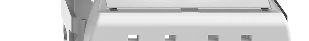 AP-Montageset Sdue QX.CO.54, mit Schrägauslasshaube 2×RJ45 freenet weiss 