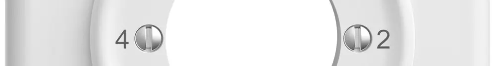 UP-Montageset STANDARDdue SNAPFIX® f.Drehschalter m.Schloss 4-1-2-3 ws 