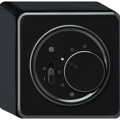 Termostato ambiente AP origin con interruttore 230VAC 5…30°C 10A nero 