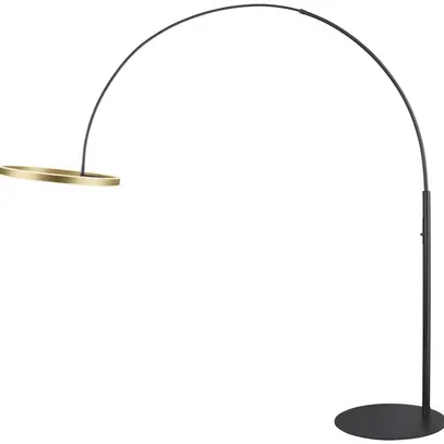 Lampadaire LED SLV ONE BOW 22W 1200lm 927/930 VAR noir/laiton 