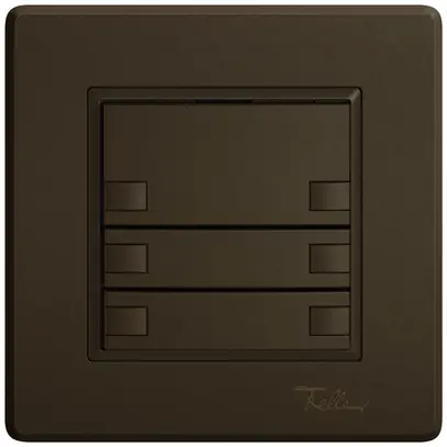 Poussoir universel ENC EDIZIO.liv UNI SNAPFIX® 12…48V s.LED 3× comm.2T br 