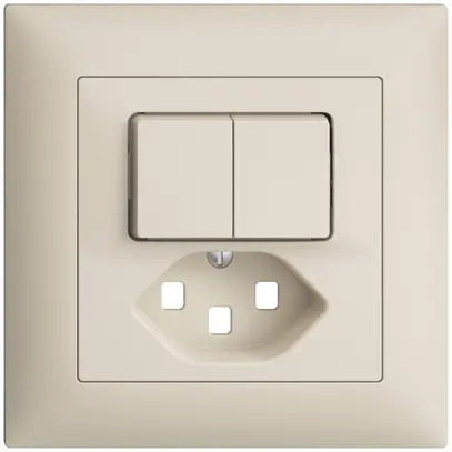 Kit frontal ENC EDIZIOdue crema 88×88mm T23 